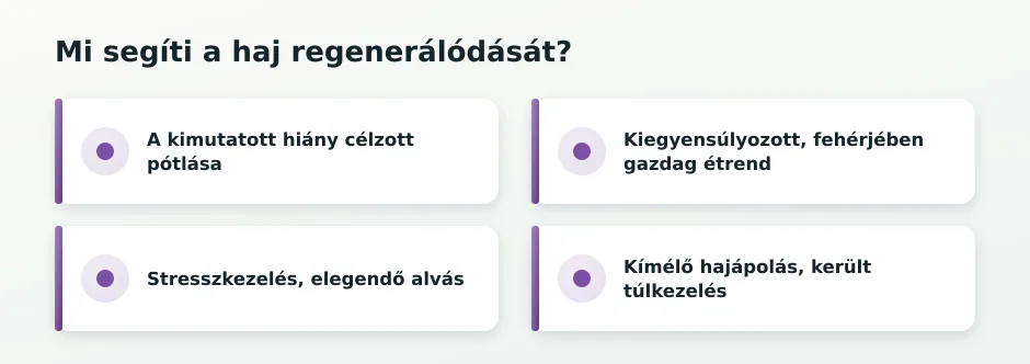 Hajregeneráció segítő tényezők