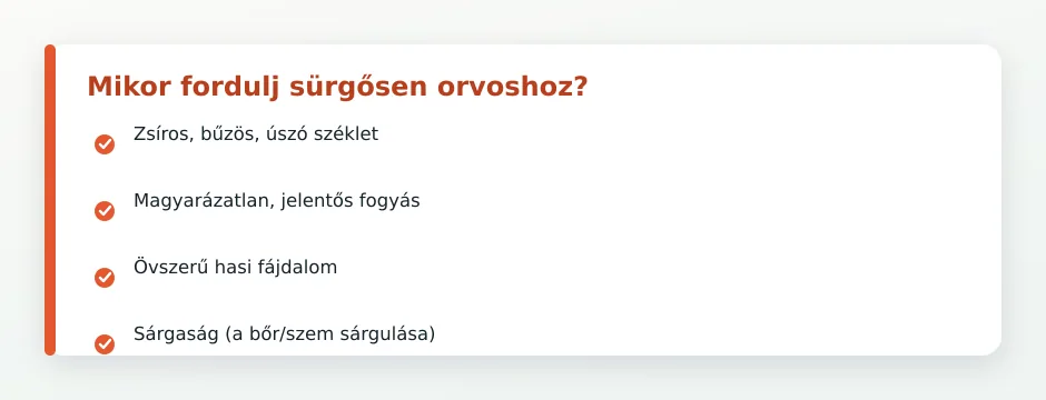 Elasztáz vészjelek