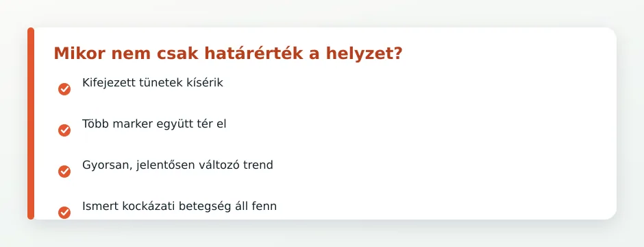Határérték vészjelek