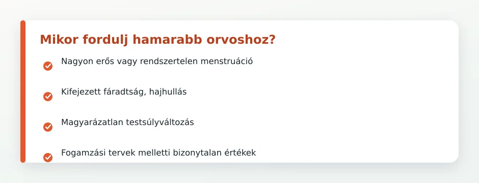 Női labor vészjelek