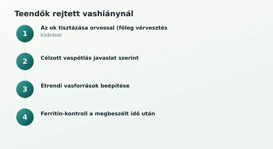 Lépések vashiánynál