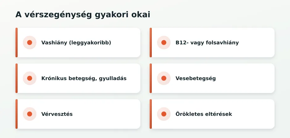 Vérszegénység okai