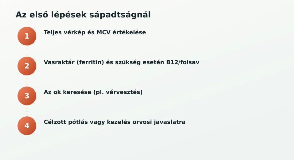 Lépések vérszegénységnél