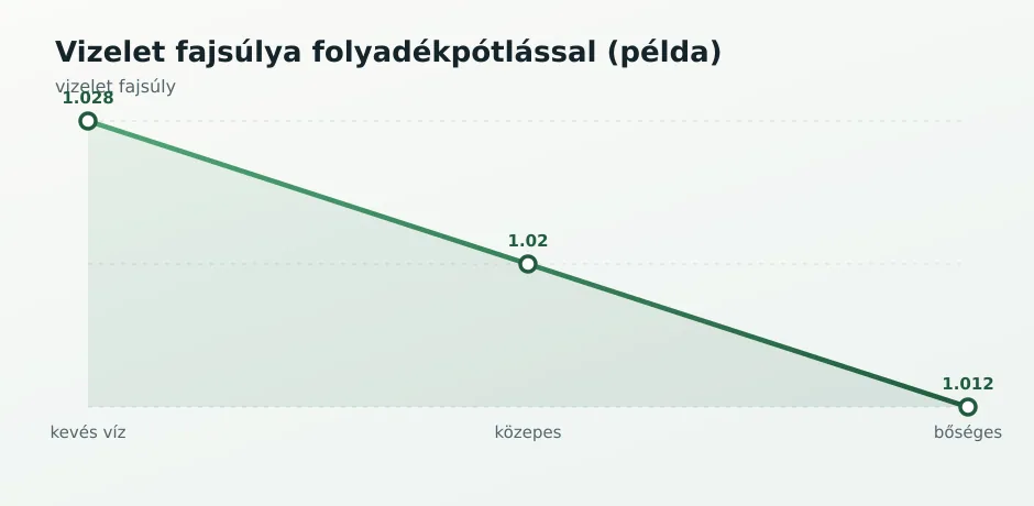 Vizelet fajsúly trend